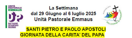 Settimana 29 giugno - 6 luglio 2025