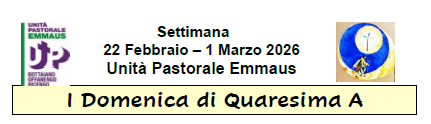 Settimana 22 febbraio - 1 marzo 2026