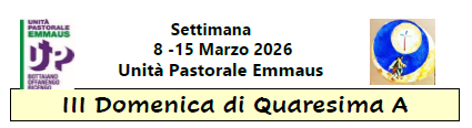 Settimana 8-15 marzo 2026
