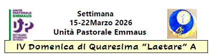 Settimana 15-22 marzo 2026
